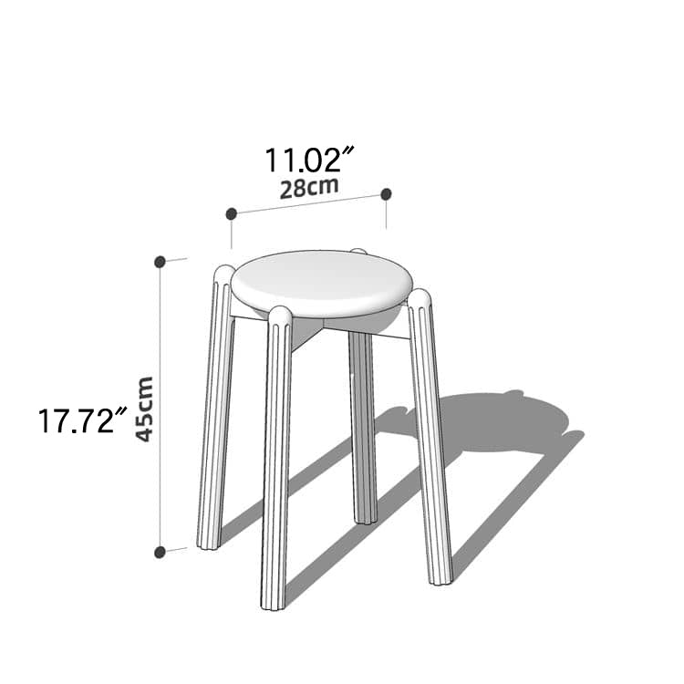 チェリー材&ウォールナットの高級スツール|エレガントなデザイン家具 hykmq-790