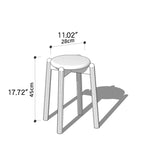 チェリー材&ウォールナットの高級スツール|エレガントなデザイン家具 hykmq-790