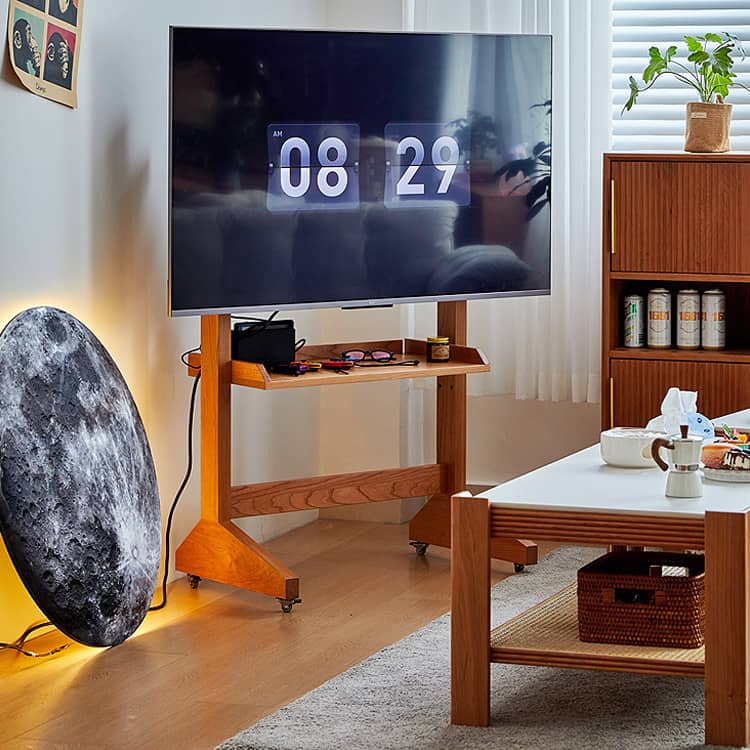 高級素材使用!オーク?チェリー?ウォールナット製テレビスタンドhykmq-793