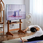 高級素材使用!オーク?チェリー?ウォールナット製テレビスタンドhykmq-793