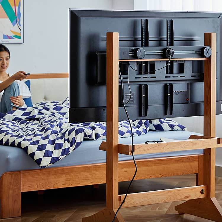 高級素材使用!オーク?チェリー?ウォールナット製テレビスタンドhykmq-793