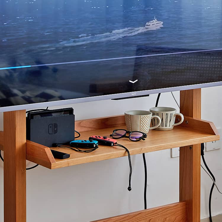 高級素材使用!オーク?チェリー?ウォールナット製テレビスタンドhykmq-793