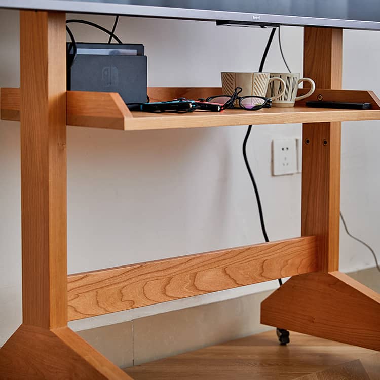 高級素材使用!オーク?チェリー?ウォールナット製テレビスタンドhykmq-793