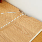 アッシュ材使用キリ製テーブル - 自然素材でおしゃれなリビング家具 hym-1539