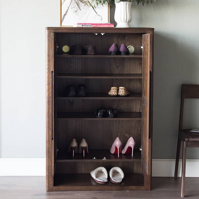 オークとキリ製キャビネット|高級感あふれる収納家具 hym-484