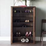 オークとキリ製キャビネット|高級感あふれる収納家具 hym-484