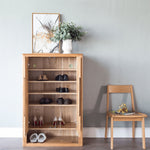 オークとキリ製キャビネット|高級感あふれる収納家具 hym-484