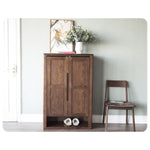 オークとキリ製キャビネット|高級感あふれる収納家具 hym-484