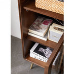 高品質ツゲ木とキリ製キャビネット | 強化ガラスドア付き! hym-486