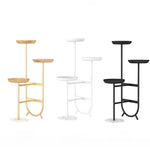 豪華な大理石製ラックでインテリアを格上げ!エレガントなデザインの植物スタンド hyq-4419