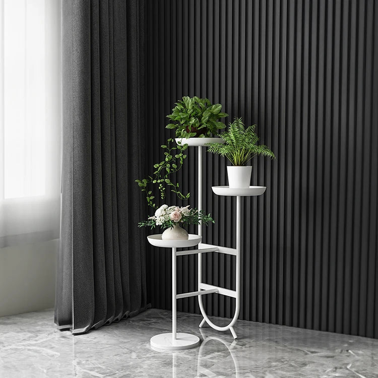 豪華な大理石製ラックでインテリアを格上げ!エレガントなデザインの植物スタンド hyq-4419