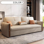 無垢材とシリコンフィル使用の高級エアレザーソファー hyt-1237