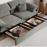 【高級無垢材使用】シリコンフィル&ダウン贅沢ソファー - 至福の座り心地 hyt-1238