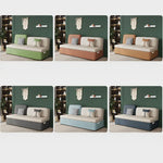 ソファー ブルー ライトブルー ダークグレー グリーン オレンジ イエロー ピンク グラスグリーン エアレザー 無垢材 hyt-3765