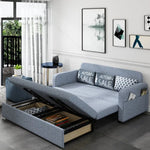 ソファー ライトグレー ダークグレー ベージュ ライトブルー ブルー ライトブラウン 綿麻 無垢材 hyt-3766