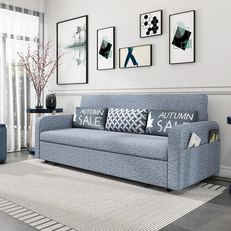 ソファー ライトグレー ダークグレー ベージュ ライトブルー ブルー ライトブラウン 綿麻 無垢材 hyt-3766