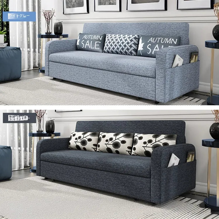 ソファー ライトグレー ダークグレー ベージュ ライトブルー ブルー ライトブラウン 綿麻 無垢材 hyt-3766