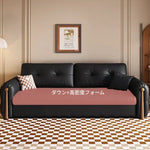 ソファー ホワイト ライトグレー グレー グリーン ダークブラウン ブルー ブラック 合皮 シリコンフィル 無垢材 ダウン hyt-3773