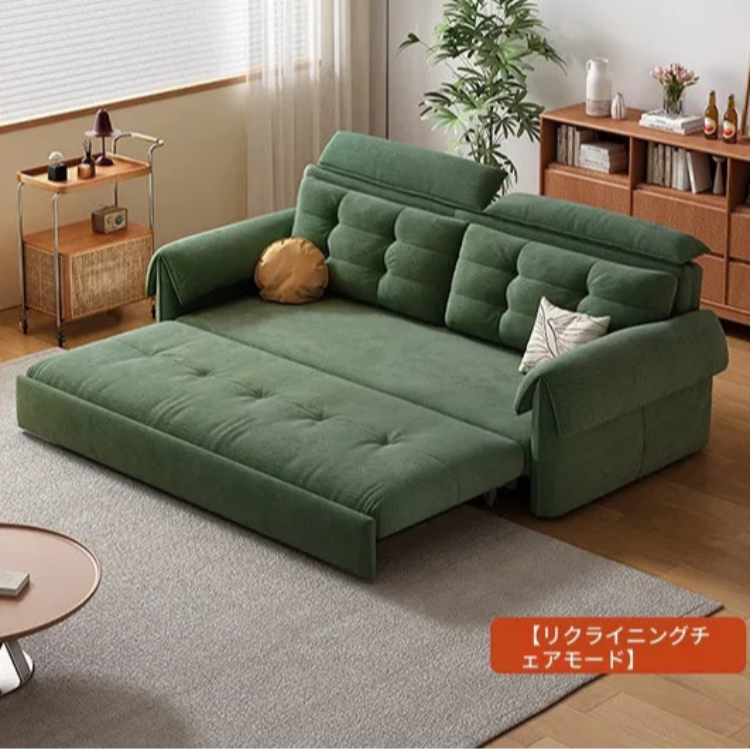 ソファー グリーン シリコンフィル 無垢材 ダウン hyt-3774