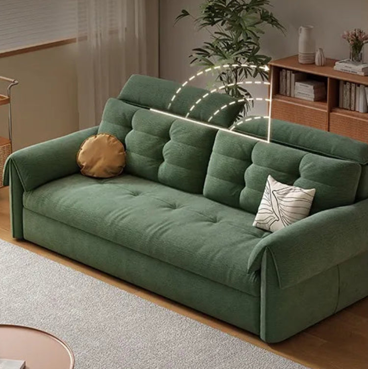 ソファー グリーン シリコンフィル 無垢材 ダウン hyt-3774