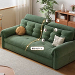 ソファー グリーン シリコンフィル 無垢材 ダウン hyt-3774