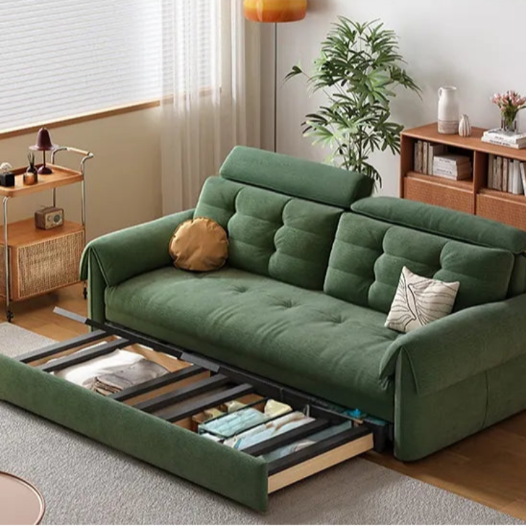 ソファー グリーン シリコンフィル 無垢材 ダウン hyt-3774