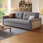 ソファー ライトグレー グレー ダークブラウン イエロー ブルー ベージュ フォグブルー オレンジ グリーン シェニール シリコンフィル パイン アッシュ材 hyt-3775