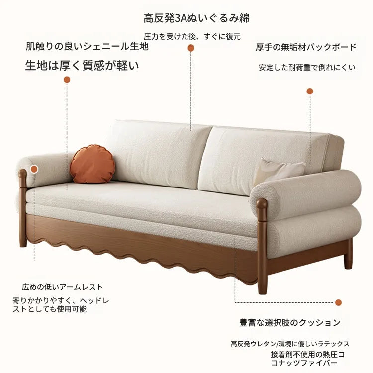 ソファー ライトグレー グレー ダークブラウン ホワイト ライトブルー オレンジ グリーン シェニール シリコンフィル アッシュ材 パイン 多層板 hyt-3776