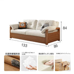 ソファー ベージュ シェニール シリコンフィル アッシュ材 パイン hyt-3778