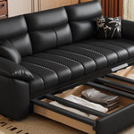 ソファー ホワイト ライトグレー グレー グリーン ダークブラウン オレンジ ブラック ブルー 合皮 シリコンフィル 無垢材 ダウン hyt-3782