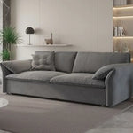 ソファー ホワイト ライトブルー ライトブラウン ダークグレー シリコンフィル 無垢材 ダウン パイル hyt-3794