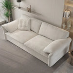 ソファー ホワイト ライトブルー ライトブラウン ダークグレー シリコンフィル 無垢材 ダウン パイル hyt-3794