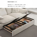 ソファー ホワイト ライトブルー ライトブラウン ダークグレー シリコンフィル 無垢材 ダウン パイル hyt-3794