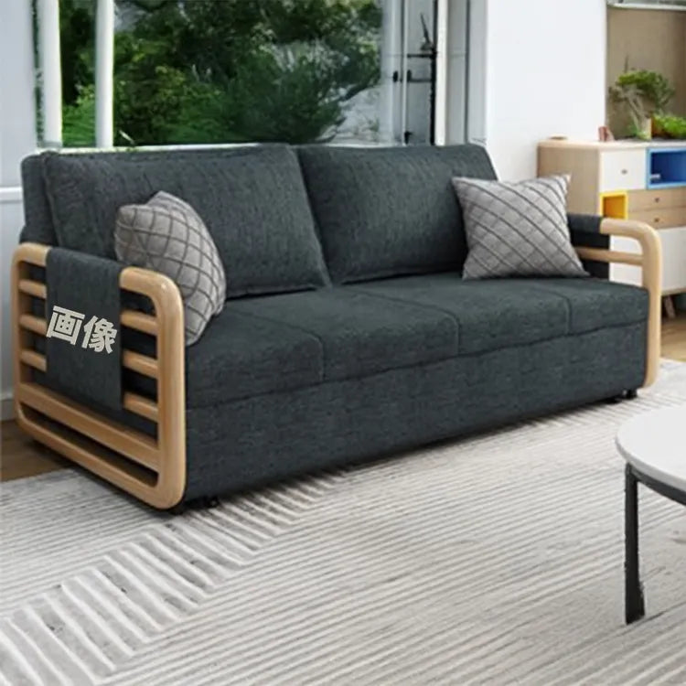 ソファー カーキ ライトグレー ブルー ダークグレー グリーン アッシュ材 シリコンフィル 綿麻 hyt-3800