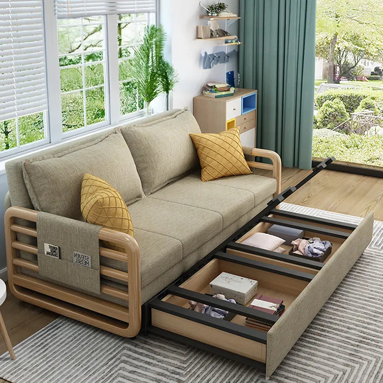 ソファー カーキ ライトグレー ブルー ダークグレー グリーン アッシュ材 シリコンフィル 綿麻 hyt-3800