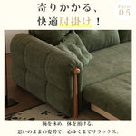 3人掛け シェニールソファーベッド|ヴィンテージ風 折りたたみ 収納付き リビング用 hyt-6488