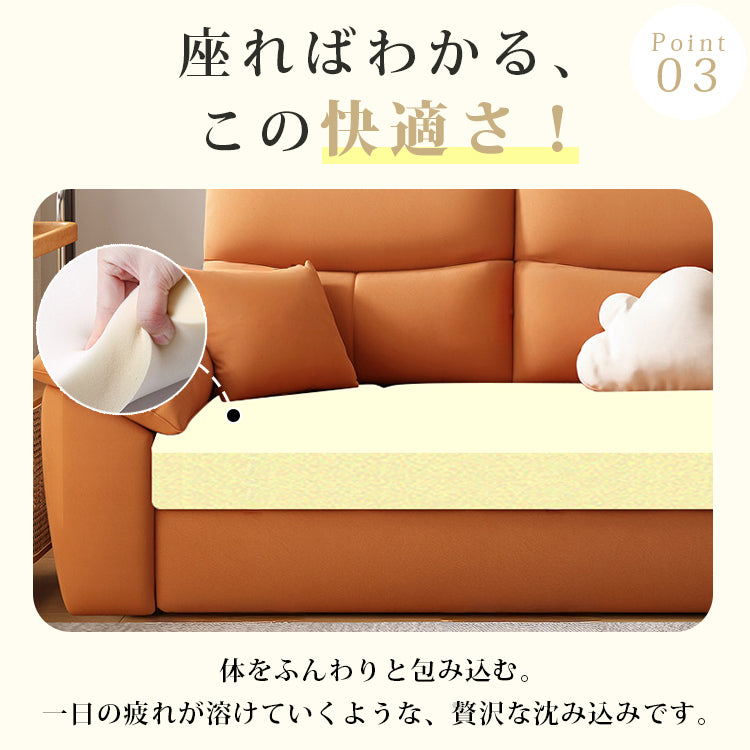 2〜3人掛け ソファーベッド|テックベルベット生地 折りたたみ 収納付き 多色展開 hyt-6493