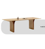 アッシュ材のモダンテーブル - シンプルで洗練されたデザイン、ダイニングやオフィスに最適! hzmzw-3149