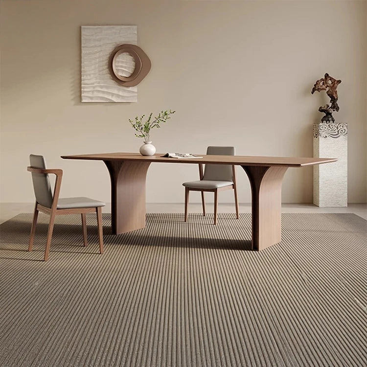 アッシュ材のモダンテーブル - シンプルで洗練されたデザイン、ダイニングやオフィスに最適! hzmzw-3149