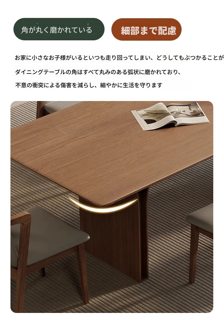 アッシュ材のモダンテーブル - シンプルで洗練されたデザイン、ダイニングやオフィスに最適! hzmzw-3149