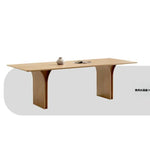 アッシュ材のモダンテーブル - シンプルで洗練されたデザイン、ダイニングやオフィスに最適! hzmzw-3149