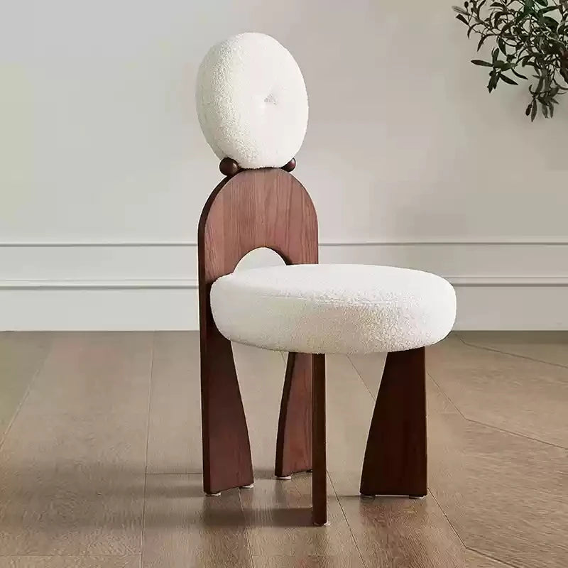 モダンアッシュ材シープボアチェア|シンプルでスタイリッシュなデザイン【優雅なインテリアに最適】 hzmzw-3152