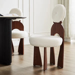 モダンアッシュ材シープボアチェア|シンプルでスタイリッシュなデザイン【優雅なインテリアに最適】 hzmzw-3152