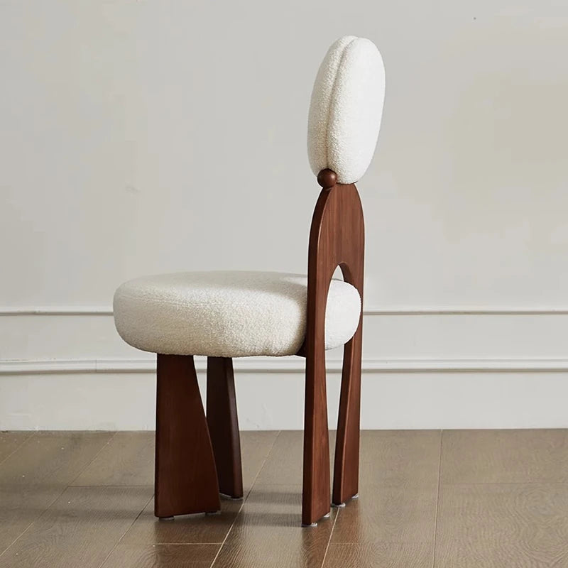 モダンアッシュ材シープボアチェア|シンプルでスタイリッシュなデザイン【優雅なインテリアに最適】 hzmzw-3152