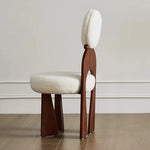 モダンアッシュ材シープボアチェア|シンプルでスタイリッシュなデザイン【優雅なインテリアに最適】 hzmzw-3152