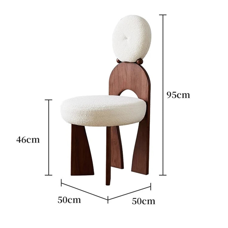 モダンアッシュ材シープボアチェア|シンプルでスタイリッシュなデザイン【優雅なインテリアに最適】 hzmzw-3152