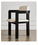 シンプルモダンアッシュ材チェア|合皮クッション付き|スタイリッシュなダイニング家具 hzmzw-3153