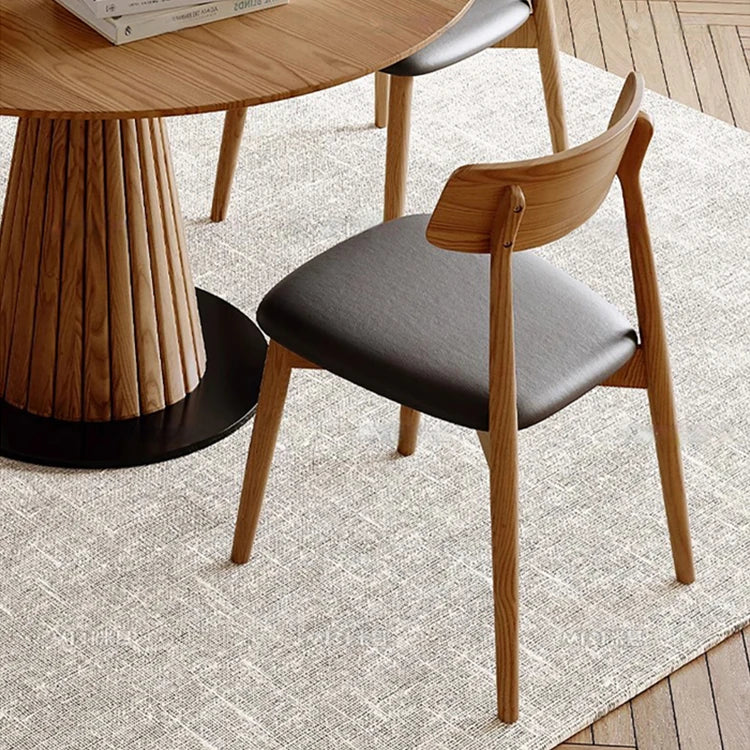 無垢材製の丸テーブル|モダンデザインでシンプルな食卓を演出 | ナチュラルインテリアに最適 hzmzw-3154