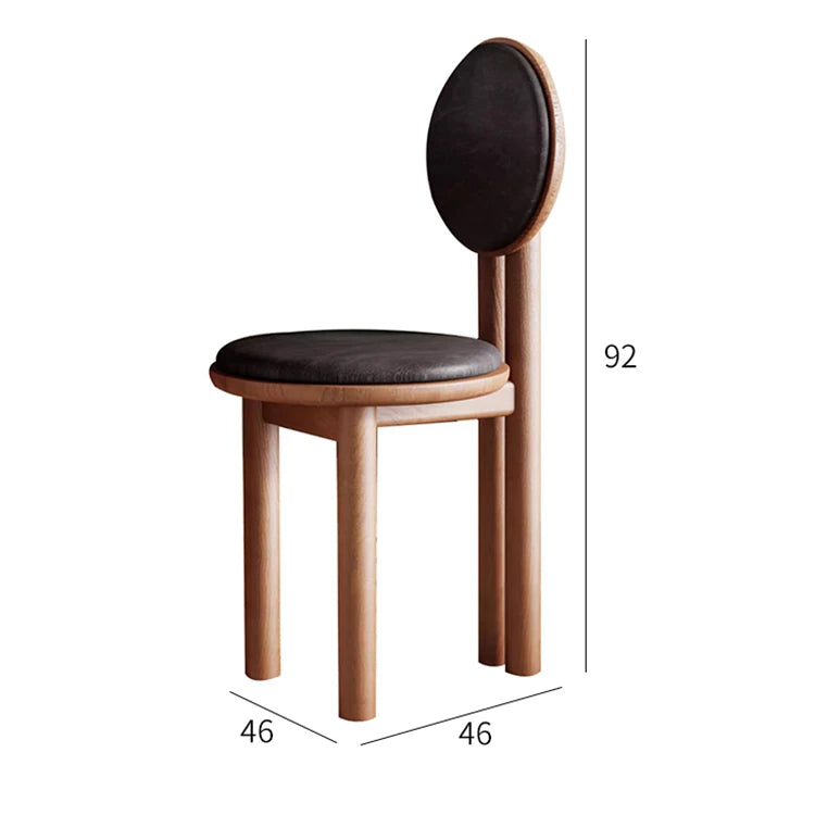 アッシュ材と合皮のシンプルモダンチェア - インテリアにぴったりなデザイン家具 hzmzw-3155