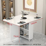 テーブル ホワイト ダークブラウン カラー1 カラー2hzyl-3476